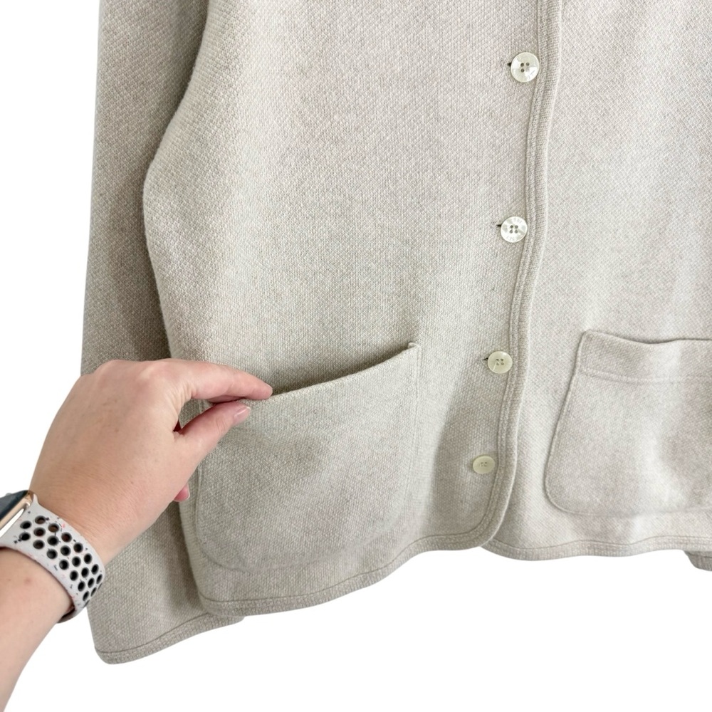 LESET Cream Button Front Cardigan - Picture 5 of 12